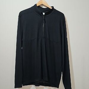 Nike Black Long Sleeve Zip-Up Shirt